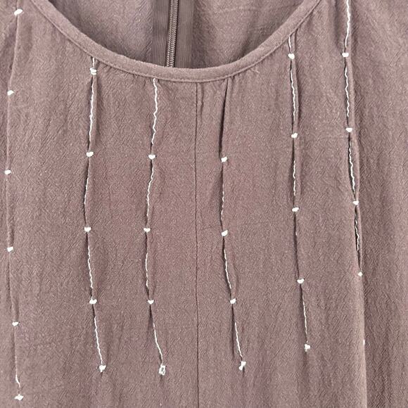 Women Sleeveless Wide Leg Jumpsuit Pants Brown Boho Hippie Loungewear Size XXL - Picture 4 of 9